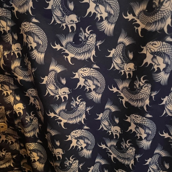 NWT Heritage Resort Collections Men’s Medium Navy Button Down - Picture 3 of 3
